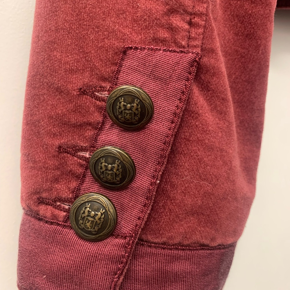 Free People Rich Burgundy Blazer - Picture 4 of 7